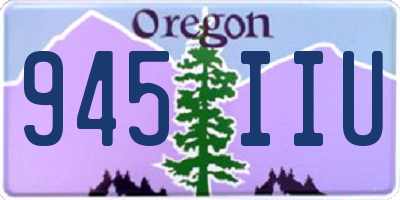 OR license plate 945IIU