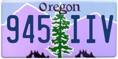 OR license plate 945IIV