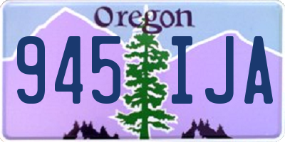 OR license plate 945IJA