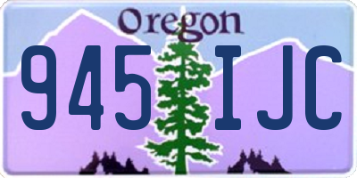 OR license plate 945IJC