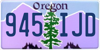 OR license plate 945IJD