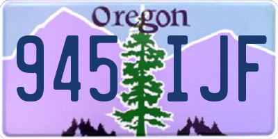 OR license plate 945IJF