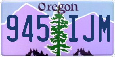 OR license plate 945IJM