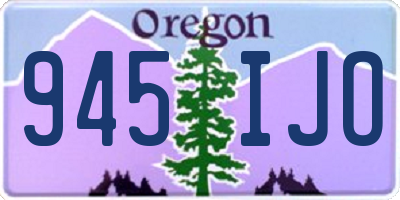 OR license plate 945IJO
