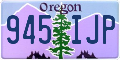 OR license plate 945IJP