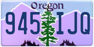 OR license plate 945IJQ