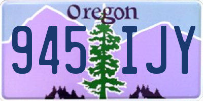 OR license plate 945IJY