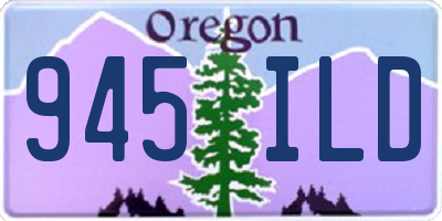 OR license plate 945ILD