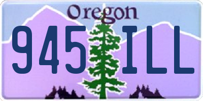 OR license plate 945ILL