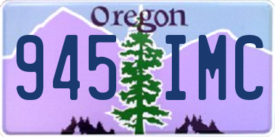 OR license plate 945IMC