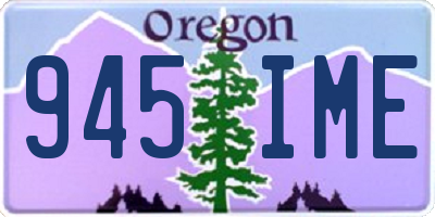 OR license plate 945IME