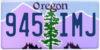 OR license plate 945IMJ