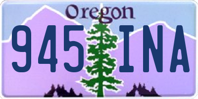 OR license plate 945INA