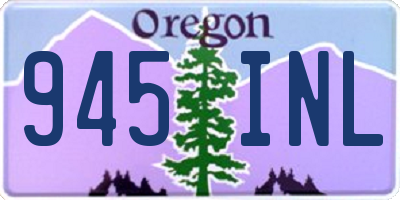OR license plate 945INL