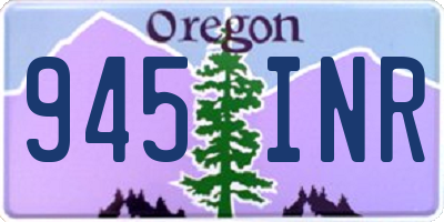 OR license plate 945INR