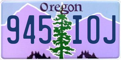 OR license plate 945IOJ