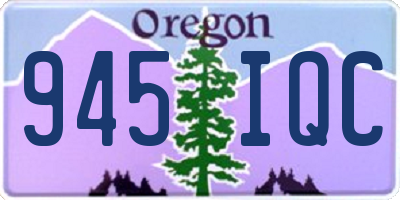 OR license plate 945IQC
