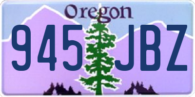 OR license plate 945JBZ
