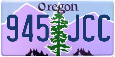 OR license plate 945JCC
