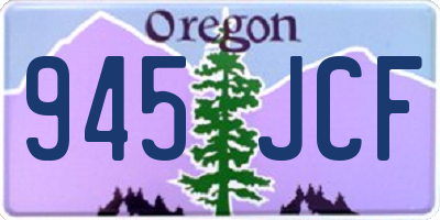OR license plate 945JCF