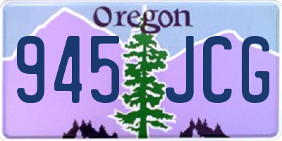 OR license plate 945JCG