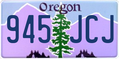 OR license plate 945JCJ