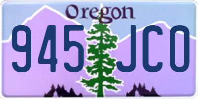 OR license plate 945JCO
