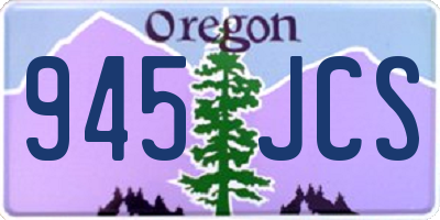 OR license plate 945JCS
