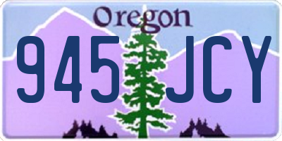 OR license plate 945JCY