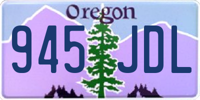 OR license plate 945JDL
