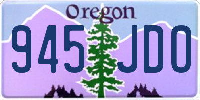 OR license plate 945JDO
