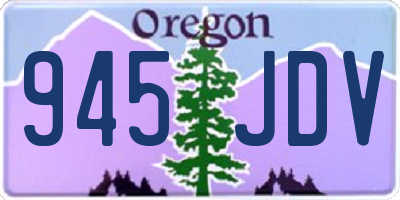 OR license plate 945JDV
