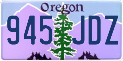 OR license plate 945JDZ
