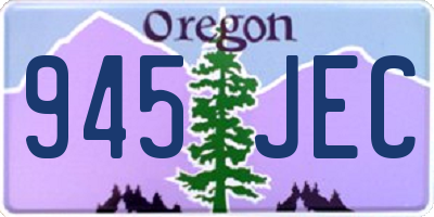 OR license plate 945JEC