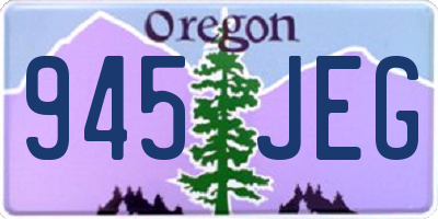 OR license plate 945JEG