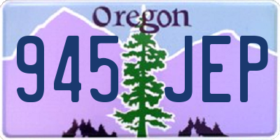 OR license plate 945JEP