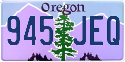 OR license plate 945JEQ