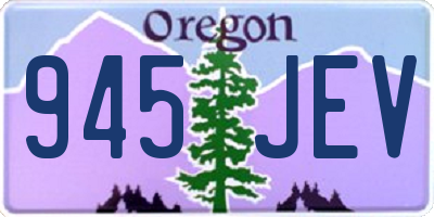 OR license plate 945JEV