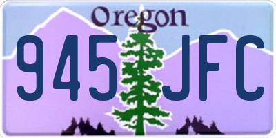OR license plate 945JFC