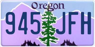OR license plate 945JFH