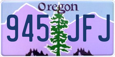 OR license plate 945JFJ