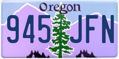 OR license plate 945JFN