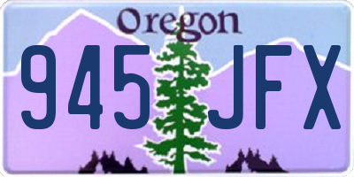 OR license plate 945JFX