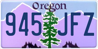 OR license plate 945JFZ