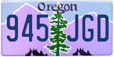 OR license plate 945JGD