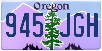 OR license plate 945JGH
