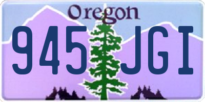 OR license plate 945JGI
