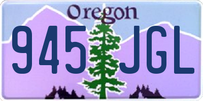 OR license plate 945JGL
