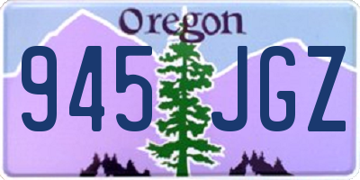 OR license plate 945JGZ