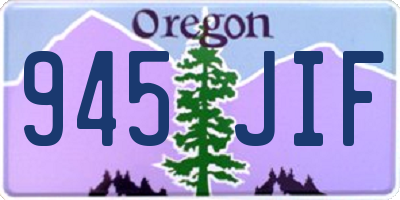 OR license plate 945JIF